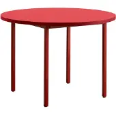 HAY Two-Colour eettafel Ø105 cm Maroon red-red