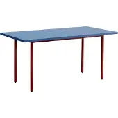 HAY Two-Colour eettafel 82x160 cm Maroon red-blue