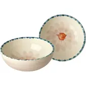 Rice Ceramic Bowl 13,4 Cm Soft Pink Flower - Serveerkommen Keramiek Lavender - CEBWL-HPFLO