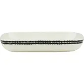 Marimekko Siirtolapuutarha bord 18x25 cm Black-white