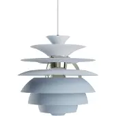 Louis Poulsen PH Snowball E27 Hanglamp Dusty blue | High lustre chrome plated