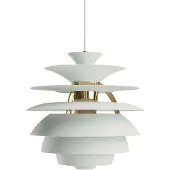 Louis Poulsen PH Snowball E27 Hanglamp Dusty green | Brass metallised