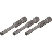 Hazet Krachttorsiebits 2204SLG-6/3 · 1/4 inch (6,3 mm) zeskant massief · Binnen-zeskant-profiel · 3-delig · SW 6 mm