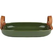 Marimekko Oiva iso serveerschaal 23x32 cm Harvest green