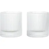 Ferm Living Tumbler Ripple Clear 250 ml (Set van 2)