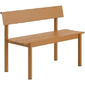 Muuto Linear Steel Zitbank met Rugleuning Burnt Orange | 110 x 34 CM | 43.3 x 15.4"