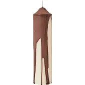 Ferm Living Dryp Stompkaars 20 Cm - Kaarsen Stearine Dark Chocolate - 1104271893