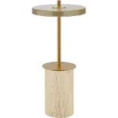 UMAGE Asteria Move Mini Draagbare Lamp Clay Travertine Brass
