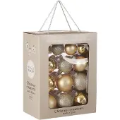 Praxis Kerstbal Glas - Champagne - 7cm