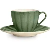 Mateus Oyster kop met schotel 25 cl Forest green
