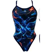 Turbo Revolution Bluelectric Swimsuit Blauw XL Vrouw