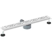 vidaXL Doucheafvoer lineair design met 360° sifon zilver 70 cm