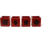 Safaary Marokkaanse kaarshouder Ø 12 x 12cm-hand patroon