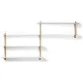 Gejst Nivo plank B Licht eikenhout-wit