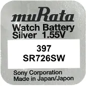 Murata SR726SW Horloge batterij 397