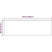 vidaXL Antislip vloerkleed van imitatie konijnenbont OLITE Taupe