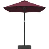vidaXL Tuinparasol Bordeaux Rood 385 x 209 x 244 cm Polyester