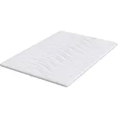 vidaXL Matras Topper Wit 160 x 200 cm Knit Stof