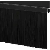 vidaXL Schroefbare Deurborstelafdichtingen 6 st Zwart 100 cm