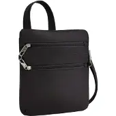 Travelon Classic Anti-diefstal Slanke Crossbody Tas - Zwart