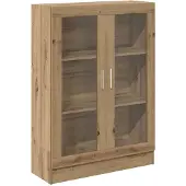 vidaXL Boekenkast 82,5x30,5x115 cm bewerkt hout artisanaal eikenkleur