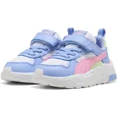 Puma Trinity 2 LT AC+ kinder sneakers lichtblauw roze maat 26