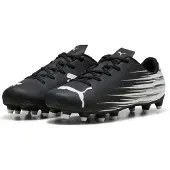 Puma Attacanto II Gras / Kunstgras Voetbalschoenen (MG) Kids Zwart Wit