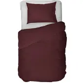 Kayori dekbedovertrek Saya burgundy - 100% katoensatijn - 140 x 220 cm