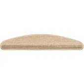 vidaXL Trapmatten 15 st 65x21x4 cm Lichtbeige Halfrond Groot