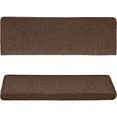vidaXL Trapmatten 15 st 65x21x4 cm Bruin Rechthoekige Rand