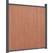 vidaXL Schuttingpaneel 872x186 cm HKC bruin