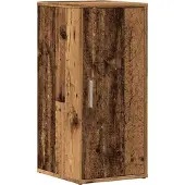 vidaXL Schoenenkast 32x35x70 cm bewerkt hout oud houtkleurig