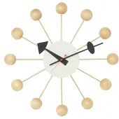 Vitra Ball Clock Wandklok Natural Beech