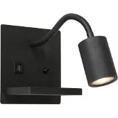 Mexlite wandlamp Upround - zwart - metaal - 3654ZW