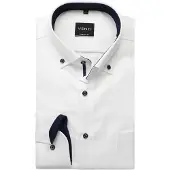 Venti Comfort Fit Overhemd wit, Effen
