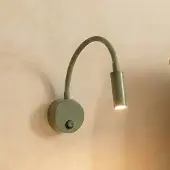 TK Lighting Wandlamp Lagos, dimbaar, groen, Slaapkamer, metaal, wandlamp