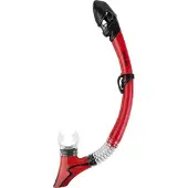 Spokey BREM Snorkel - Rood - PVC - siliconen mondstuk - PC-ventiel