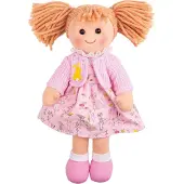 Bigjigs babypop stoffen pop Ella 30cm
