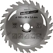 Wolfcraft Handcirkelzaagblad | HM | 24 Zähne | Ø160mm | 1 stuk - 6468000