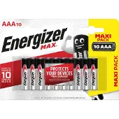 Energizer 10x MAX AAA RL03 E92, dunne alkaline batterij
