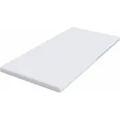 vidaXL Matras Topper Wit 120 x 200 cm Jacquard stof