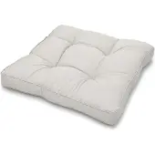 Beautissu loungekussen XLuna †“ zitkussen licht grijs 40x40 cm kussen in matraskussen kwaliteit