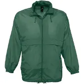 Sols Unisex Surf Windbreaker Lichtgewicht Jasje (Bosgroen)