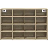 vidaXL Schoenenkast 103 x 30 x 67 cm Bewerkt hout Sonoma Eik