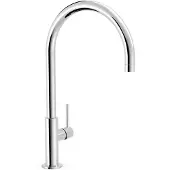 Tres Keukenmengkraan study exclusive 1-hendel uitloop gebogen 26 cm rond chroom