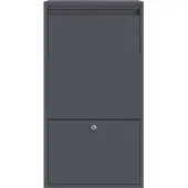 vidaXL Pakket Inwerpkoker met opslag Antraciet 44 x 22 x 82 cm Staal