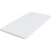 vidaXL Matras Topper Wit 100 x 200 cm Knit Stof