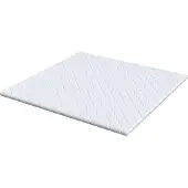 vidaXL Kokos Topper Wit 200 x 200 cm Jacquard stof
