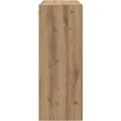 vidaXL Dressoir Artisan Eiken 69,5 x 34 x 90 cm Bewerkt hout