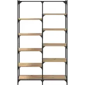 vidaXL Boekenplank 9-laags 100 x 32 x 170 cm Bewerkt hout